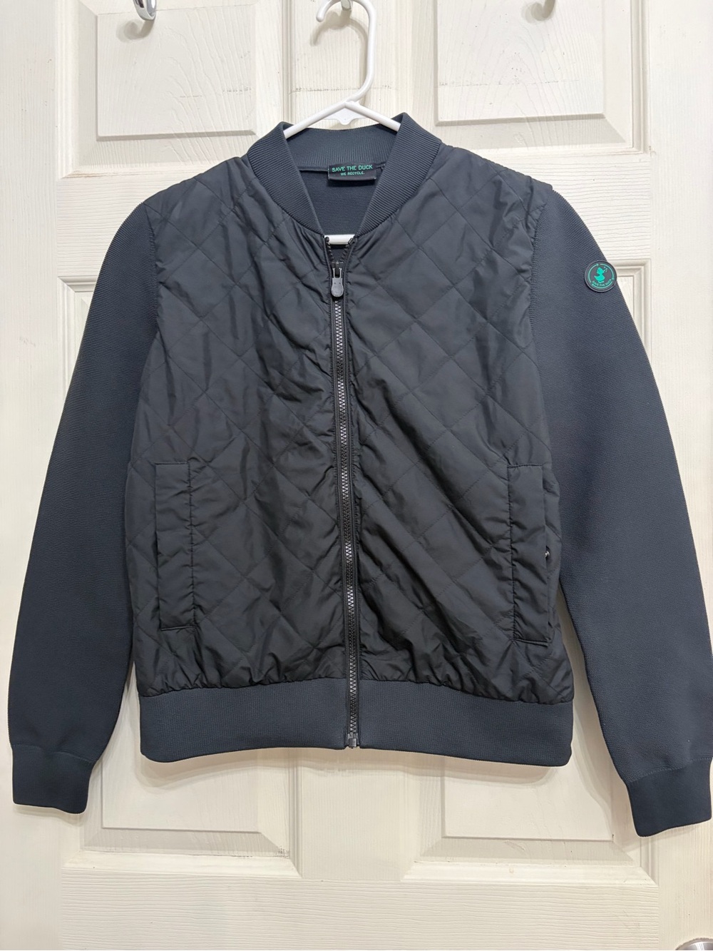 Save the Duck Quilted Bomber Jacket - Black - size 2/M